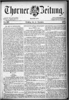 Thorner Zeitung 1878, Nro. 289 + Beilagenwerbung