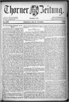 Thorner Zeitung 1878, Nro. 299 + Beilagenwerbung