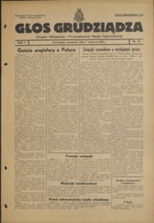 Głos Grudziądza : organ Miejskiej i Powiatowej Rady Narodowej : 1945.06.07, R. 1 nr 11
