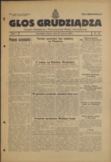 Głos Grudziądza : organ Miejskiej i Powiatowej Rady Narodowej : 1945.06.23, R. 1 nr 18