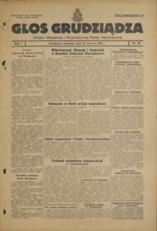 Głos Grudziądza : organ Miejskiej i Powiatowej Rady Narodowej : 1945.06.28, R. 1 nr 20