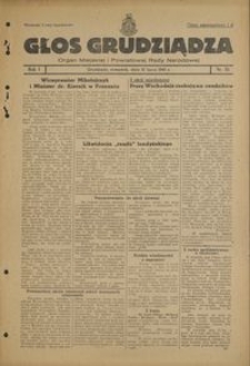 Głos Grudziądza : organ Miejskiej i Powiatowej Rady Narodowej : 1945.07.12, R. 1 nr 25