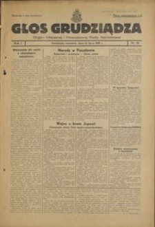 Głos Grudziądza : organ Miejskiej i Powiatowej Rady Narodowej : 1945.07.19, R. 1 nr 28
