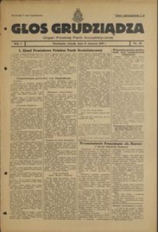 Głos Grudziądza : organ Polskiej Partii Socjalistycznej : 1945.08.21, R. 1 nr 42