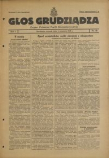 Głos Grudziądza : organ Polskiej Partii Socjalistycznej : 1945.09.04, R. 1 nr 48