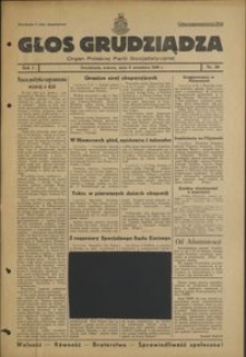 Głos Grudziądza : organ Polskiej Partii Socjalistycznej : 1945.09.08, R. 1 nr 50