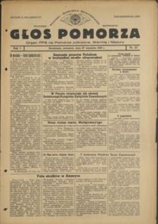 Głos Pomorza : organ PPS na Pomorze północne, Warmię i Mazury : 1945.09.27, R. 1, nr 57