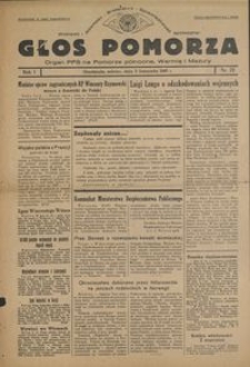 Głos Pomorza : organ PPS na Pomorze północne, Warmię i Mazury : 1945.11.03, R. 1 nr 72