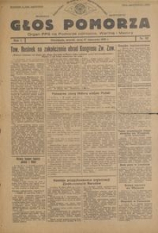 Głos Pomorza : organ PPS na Pomorze północne, Warmię i Mazury : 1945.11.27, R. 1 nr 82