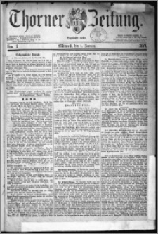 Thorner Zeitung 1879, Nro. 1