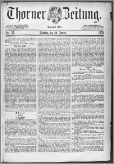 Thorner Zeitung 1879, Nro. 22 + Beilagenwerbung