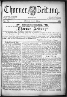 Thorner Zeitung 1879, Nro. 72