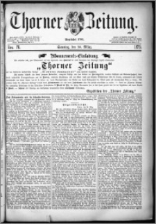 Thorner Zeitung 1879, Nro. 76 + Beilage