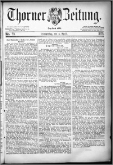 Thorner Zeitung 1879, Nro. 79
