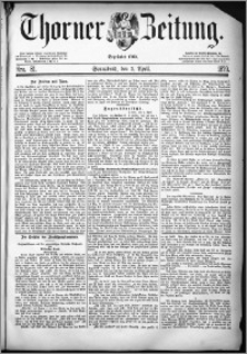 Thorner Zeitung 1879, Nro. 81