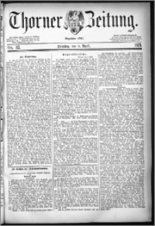 Thorner Zeitung 1879, Nro. 82 + Beilage