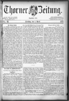 Thorner Zeitung 1879, Nro. 83
