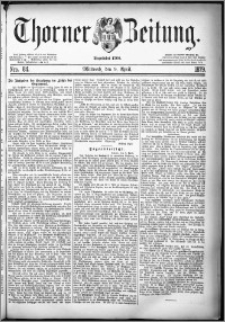 Thorner Zeitung 1879, Nro. 84