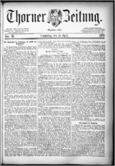 Thorner Zeitung 1879, Nro. 85