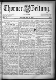 Thorner Zeitung 1879, Nro. 97