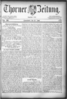 Thorner Zeitung 1879, Nro. 148 + Beilagenwerbung