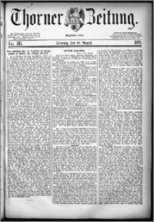 Thorner Zeitung 1879, Nro. 185 + Beilagenwerbung
