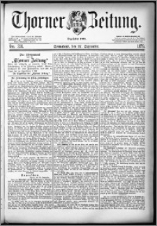 Thorner Zeitung 1879, Nro. 226