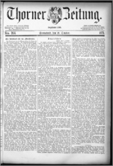 Thorner Zeitung 1879, Nro. 244 + Beilagenwerbung