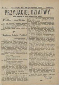 Przyjaciel Dziatwy : pismo poświęcone dla naszej kochanej dziatwy polskiej 1905.01.26 nr 4
