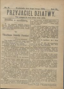 Przyjaciel Dziatwy : pismo poświęcone dla naszej kochanej dziatwy polskiej 1905.02.09 nr 6
