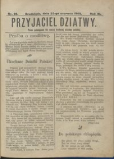 Przyjaciel Dziatwy : pismo poświęcone dla naszej kochanej dziatwy polskiej 1905.06.22 nr 25