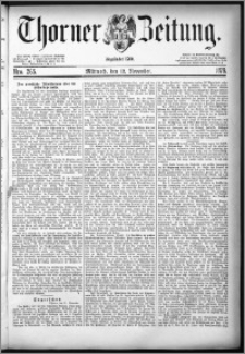 Thorner Zeitung 1879, Nro. 265 + Beilagenwerbung
