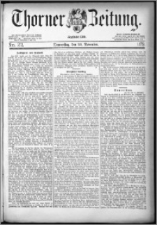 Thorner Zeitung 1879, Nro. 272