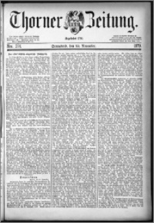 Thorner Zeitung 1879, Nro. 274