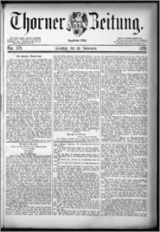 Thorner Zeitung 1879, Nro. 275