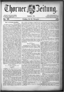Thorner Zeitung 1879, Nro. 276 + Beilage
