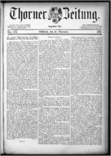 Thorner Zeitung 1879, Nro. 277