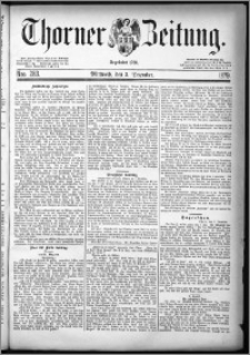 Thorner Zeitung 1879, Nro. 283 + Beilagenwerbung