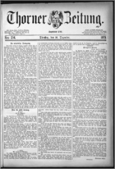 Thorner Zeitung 1879, Nro. 294 + Beilagenwerbung