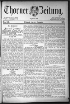 Thorner Zeitung 1879, Nro. 305 + Beilagenwerbung