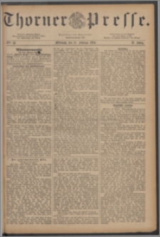 Thorner Presse 1884, Jg. II, Nro. 50 + Beilagenwerbung