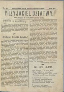 Przyjaciel Dziatwy : pismo poświęcone dla naszej kochanej dziatwy polskiej 1906.01.25 nr 4