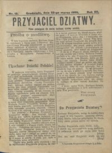 Przyjaciel Dziatwy : pismo poświęcone dla naszej kochanej dziatwy polskiej 1906.03.22 nr 12