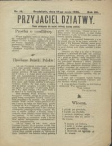Przyjaciel Dziatwy : pismo poświęcone dla naszej kochanej dziatwy polskiej 1906.05.10 nr 19