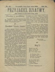 Przyjaciel Dziatwy : pismo poświęcone dla naszej kochanej dziatwy polskiej 1906.05.17 nr 20