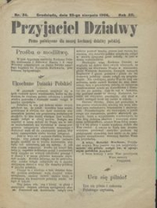 Przyjaciel Dziatwy : pismo poświęcone dla naszej kochanej dziatwy polskiej 1906.08.23 nr 34