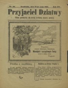 Przyjaciel Dziatwy : pismo poświęcone dla naszej kochanej dziatwy polskiej 1907.05.16 nr 20