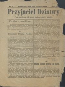 Przyjaciel Dziatwy : pismo poświęcone dla naszej kochanej dziatwy polskiej 1909.01.05 nr 1