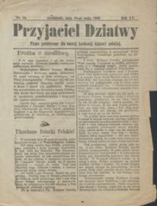 Przyjaciel Dziatwy : pismo poświęcone dla naszej kochanej dziatwy polskiej 1909.05.18 nr 20