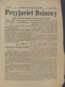 Przyjaciel Dziatwy : pismo poświęcone dla naszej kochanej dziatwy polskiej 1909.05.25 nr 21
